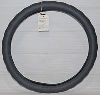 Оплетка на руль кожа L Autogen СК 003 BK черная