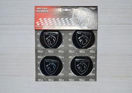 Наклейка на колпак 60 SAK 06 Peugeot черная
