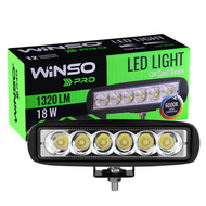 Фара LED Winso Pro 10-30В мощность 18Вт (6x3Вт) Epistar точечный 1шт. 