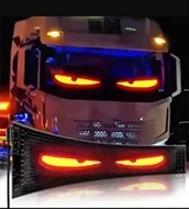 Гибкая LED панель ГЛАЗА на фуру 16,6120 см RGB с пультом 12-24V