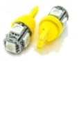 Светодиод W5W T10 12V 5SMD (желтый) 