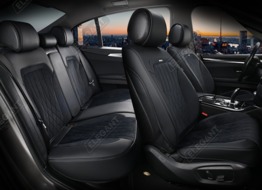 Накидки на сидения Modena 3D черные Elegant EL 700 136