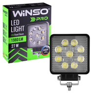 Фара LED Winso Pro 10-30В мощность 27Вт (9x3Вт) Epistar рассеянный 1шт.