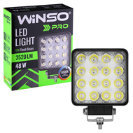 Фара LED Winso Pro 10-30В мощность 48Вт (16x3Вт) Epistar White точечный 1шт.