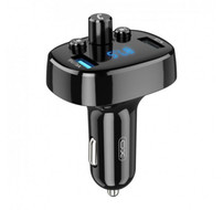 FM-модулятор XO BCC02 car charger 3.1A Bluetooth + FM + USB Charging Black
