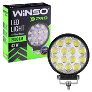 Фара LED Winso Pro 10-30В мощность 42Вт (14x3Вт) Epistar White рассеянный 1шт. 