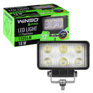 Фара LED Winso Pro 10-30В мощность 18Вт (6x3Вт) Epistar White рассеянный 1шт. 