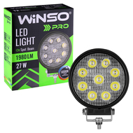 Фара LED Winso Pro 10-30В мощность 27Вт (9x3Вт) Epistar точечный 1шт. 
