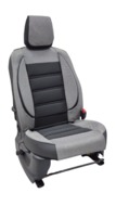 Накидки на сидения POKROVA 700 с экокожей SGrey + Сота