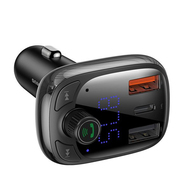 FM-модулятор Baseus T Shaped S-13 Car Bluetooth MP3 Player (PPS Fast Charger Edition) Black