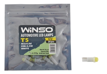Светодиод Winso W2x4.6d T5 12V 1LED  COB 0,5W WHITE 127190 (20шт)