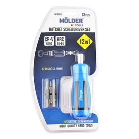 Отвертка Molder MT32312 реверсивная 12в1