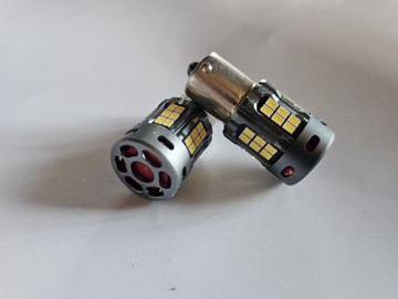 Светодиод S25-212 DLX FAN 3020-36 10-16V CAN 1156/P21W BA15S d-15mm