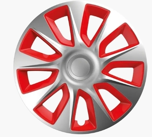 Колпаки на колеса Elegant R16 Stratos silver&red