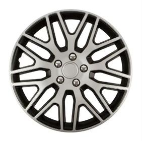 Колпаки на колеса Elegant R15 Dakar silver&black