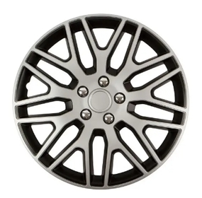 Колпаки на колеса Elegant R14 Dakar silver&black 