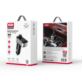 FM-модулятор XO BCC10 Smart Bluetooth MP3 +5V3.1A Car Charger Black