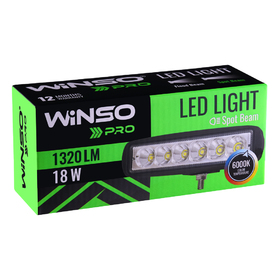 Фара LED Winso Pro 10-30В мощность 18Вт (6x3Вт) Epistar точечный 1шт. 