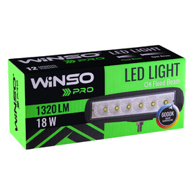 Фара LED Winso Pro 10-30В мощность 18Вт (6x3Вт) Epistar рассеянный 1шт. 