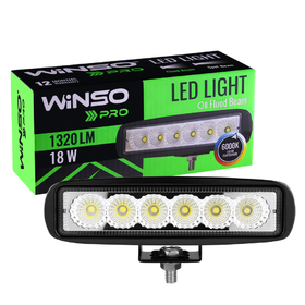 Фара LED Winso Pro 10-30В мощность 18Вт (6x3Вт) Epistar рассеянный 1шт. 