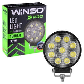 Фара LED Winso Pro 10-30В мощность 27Вт (9x3Вт) Epistar рассеянный 1шт. 