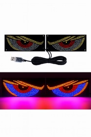 Гибкая LED панель ГЛАЗА (к-т 2шт) Red yellow+Blue