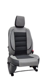 Накидки на сидения POKROVA 700 с экокожей SGrey + Сота