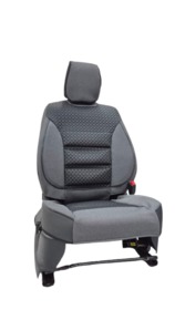 Накидки на сидения POKROVA 701 с экокожей Grey + Тойота перед