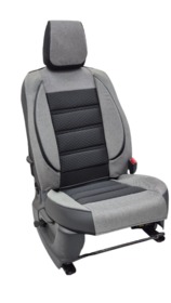 Накидки на сидения POKROVA 700 с экокожей SGrey + Сота