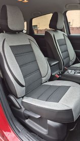 Накидки на сидения POKROVA 700 с экокожей SGrey + Сота