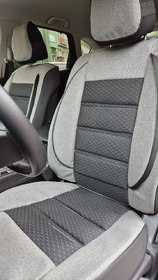 Накидки на сидения POKROVA 700 с экокожей SGrey + Сота