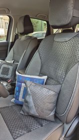 Накидки на сидения POKROVA 701 с экокожей Grey + Тойота перед