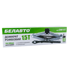Домкрат ромбовидный Belauto DM15T 15т 110-390 мм