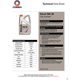 Моторное масло Comma XTECH 5W30 4л