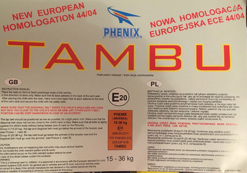 Детский бустер Tambu Phenix 15-36kg 