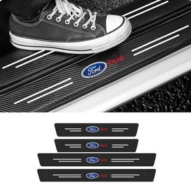 Защитная пленка на пороги Ford (карбоновая лента) к-т 4шт